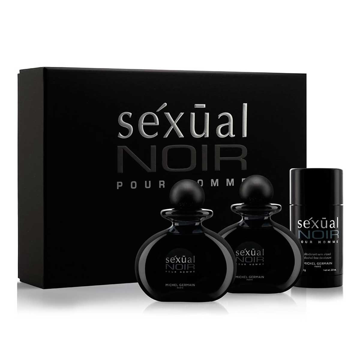 Estuche para Caballero Sexual Noir Pour Homme Edt 125 Ml