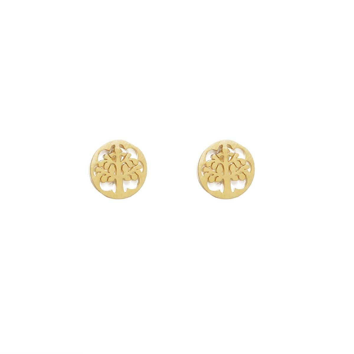 Aretes Árbol de la Vida Dorado Wonder Charms