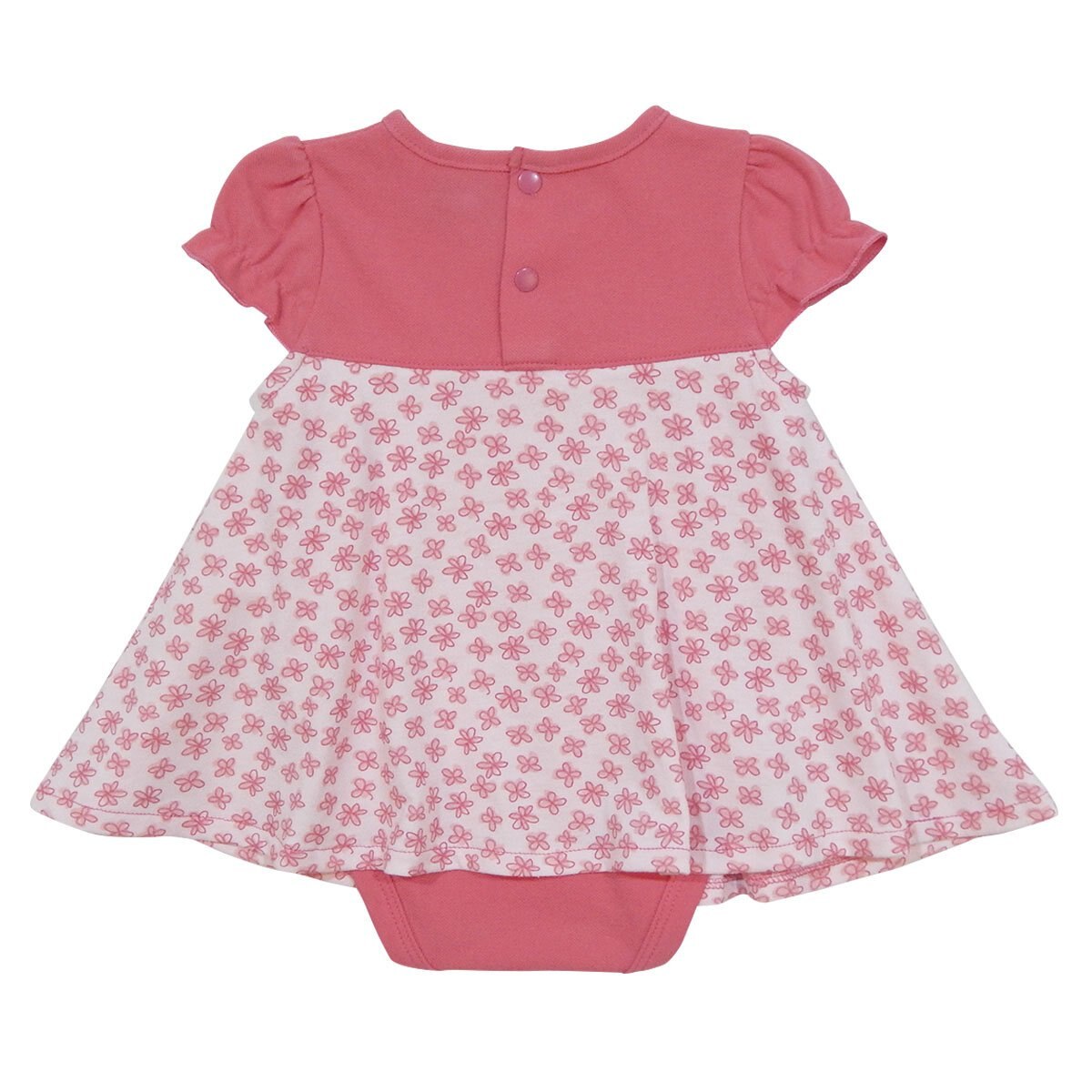Vestido Manga Corta con Ensamble de Body Mondo Bambino para Bebé