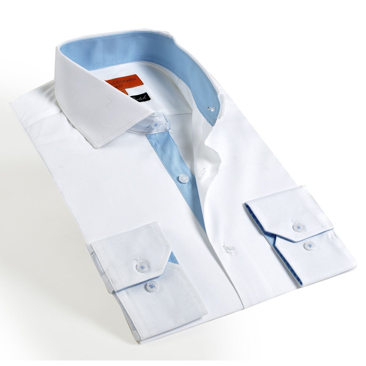 Camisa Vestir Blanco Carlo Corinto Slim Fit