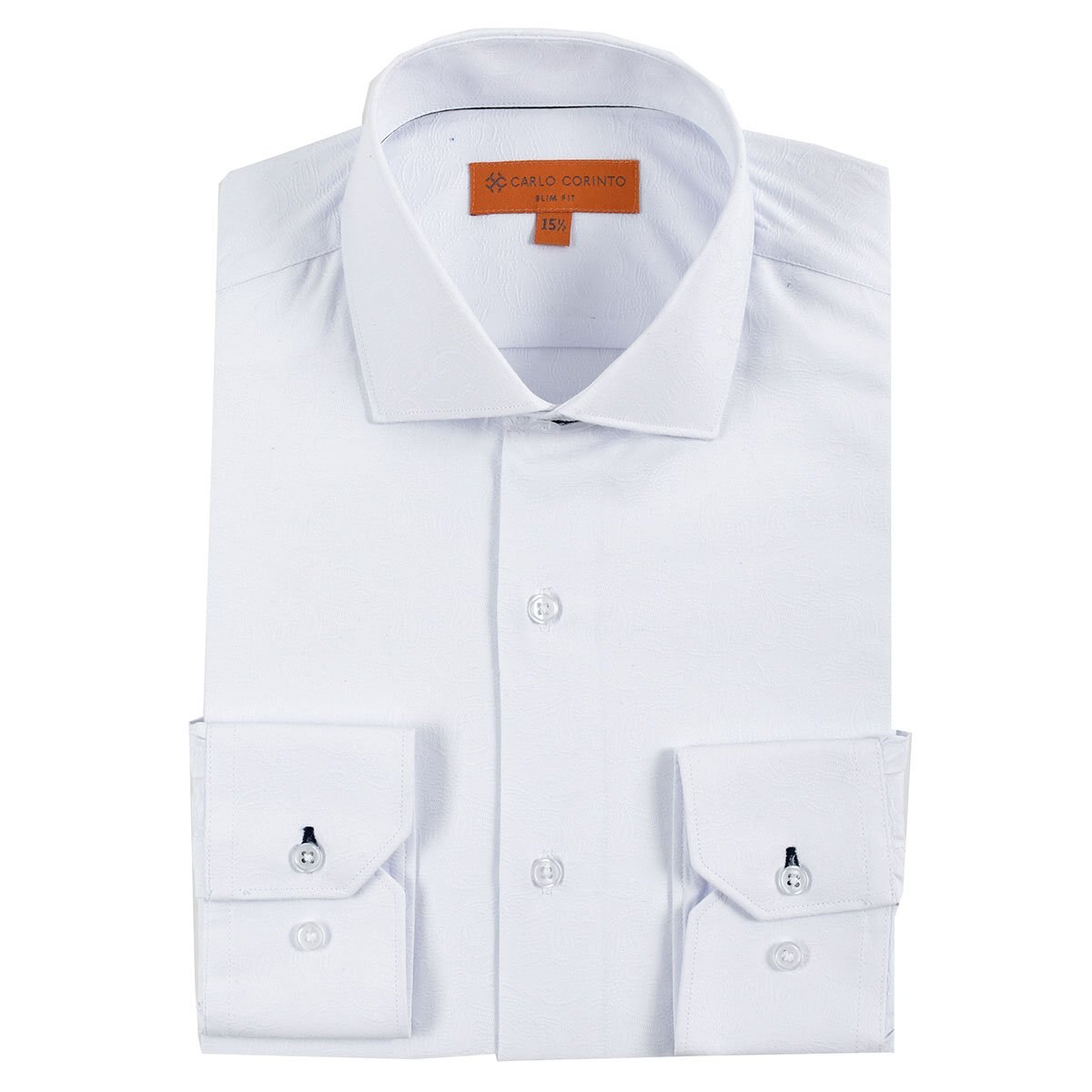 Camisa Vestir Blanco Carlo Corinto Slim Fit