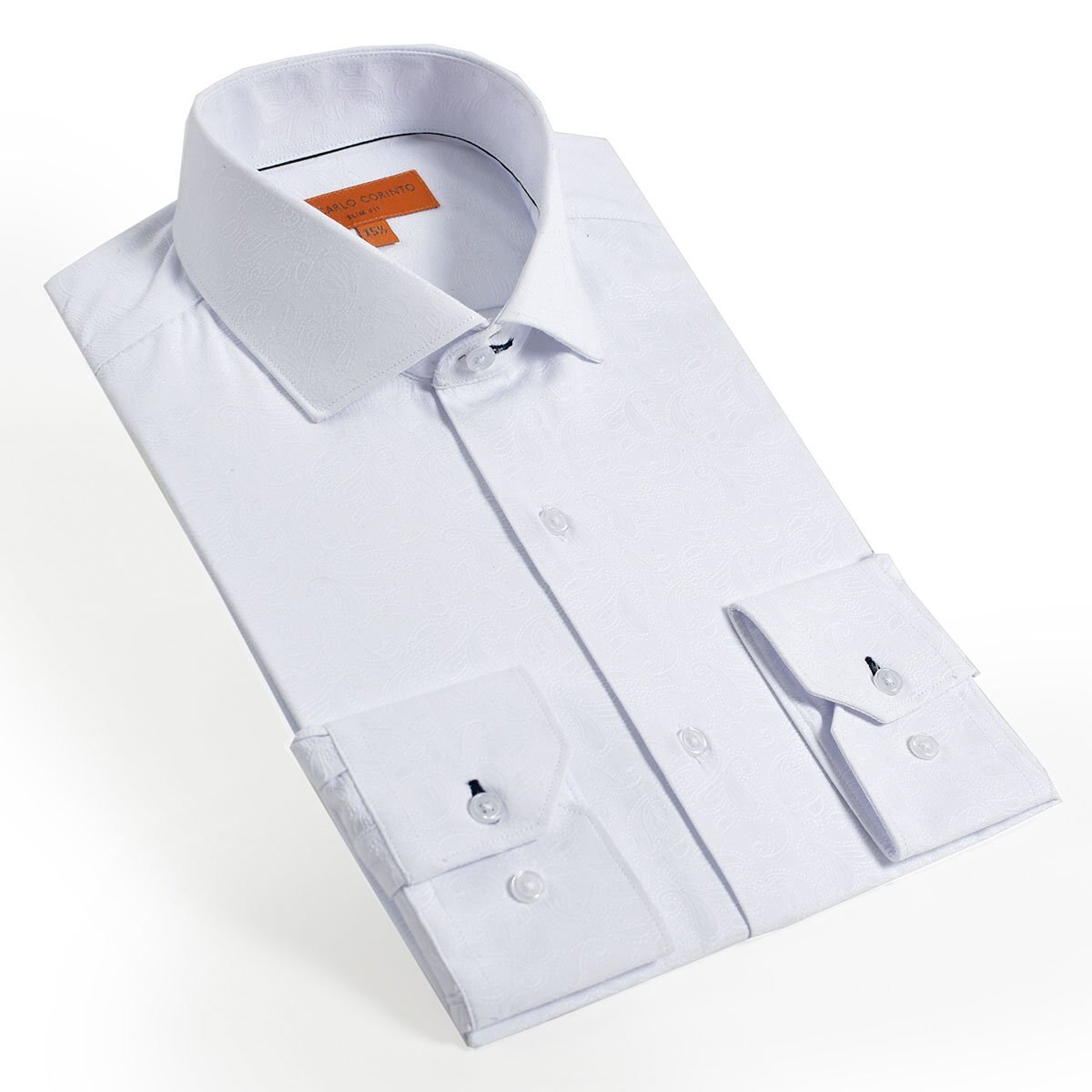 Camisa Vestir Blanco Carlo Corinto Slim Fit