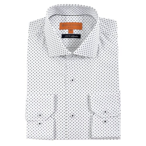 Camisa Vestir Blanco Carlo Corinto Slim Fit para Caballero