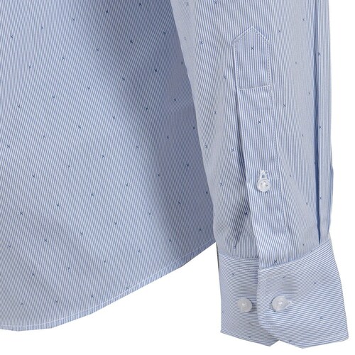 Camisa Vestir Azul Carlo Corinto Slim Fit para Hombre