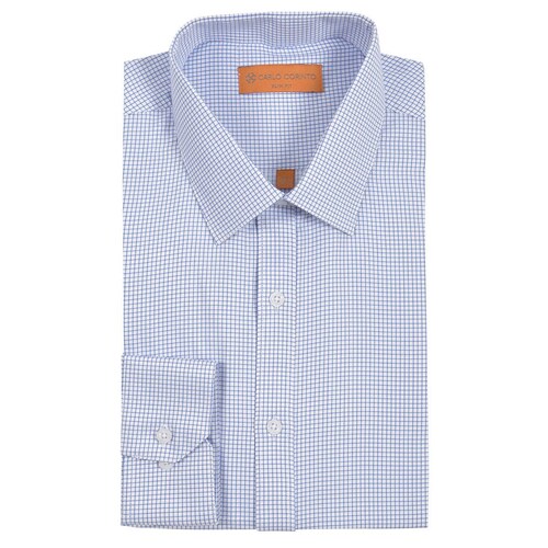 Camisa Azul Claro Semi Lisa Carlo Corinto Slim Fit para Caballero