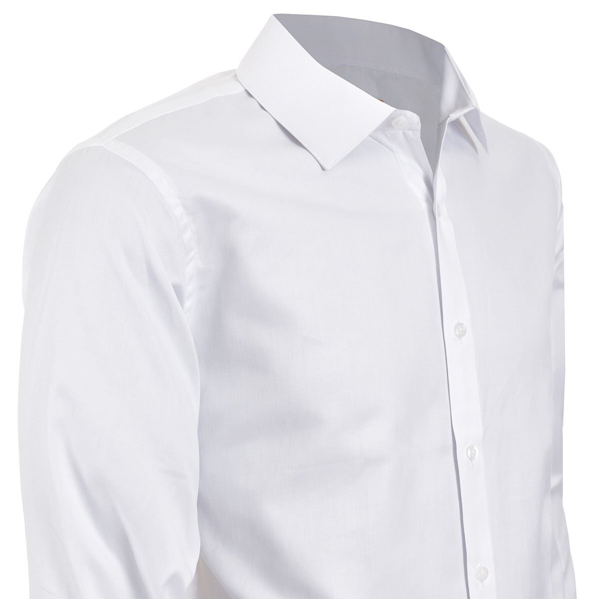 Camisa Blanco Semi Lisa Carlo Corinto Slim Fit
