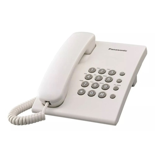 Teléfono Alámbrico Blanco Kx-Ts500Meb Panasonic