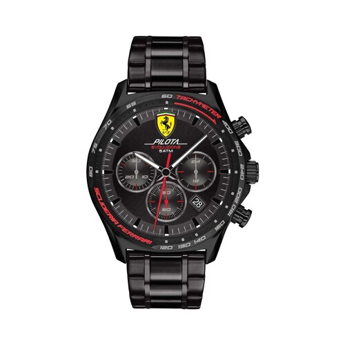Reloj para Caballero Plateado Ferrari Pilota Evo 830716