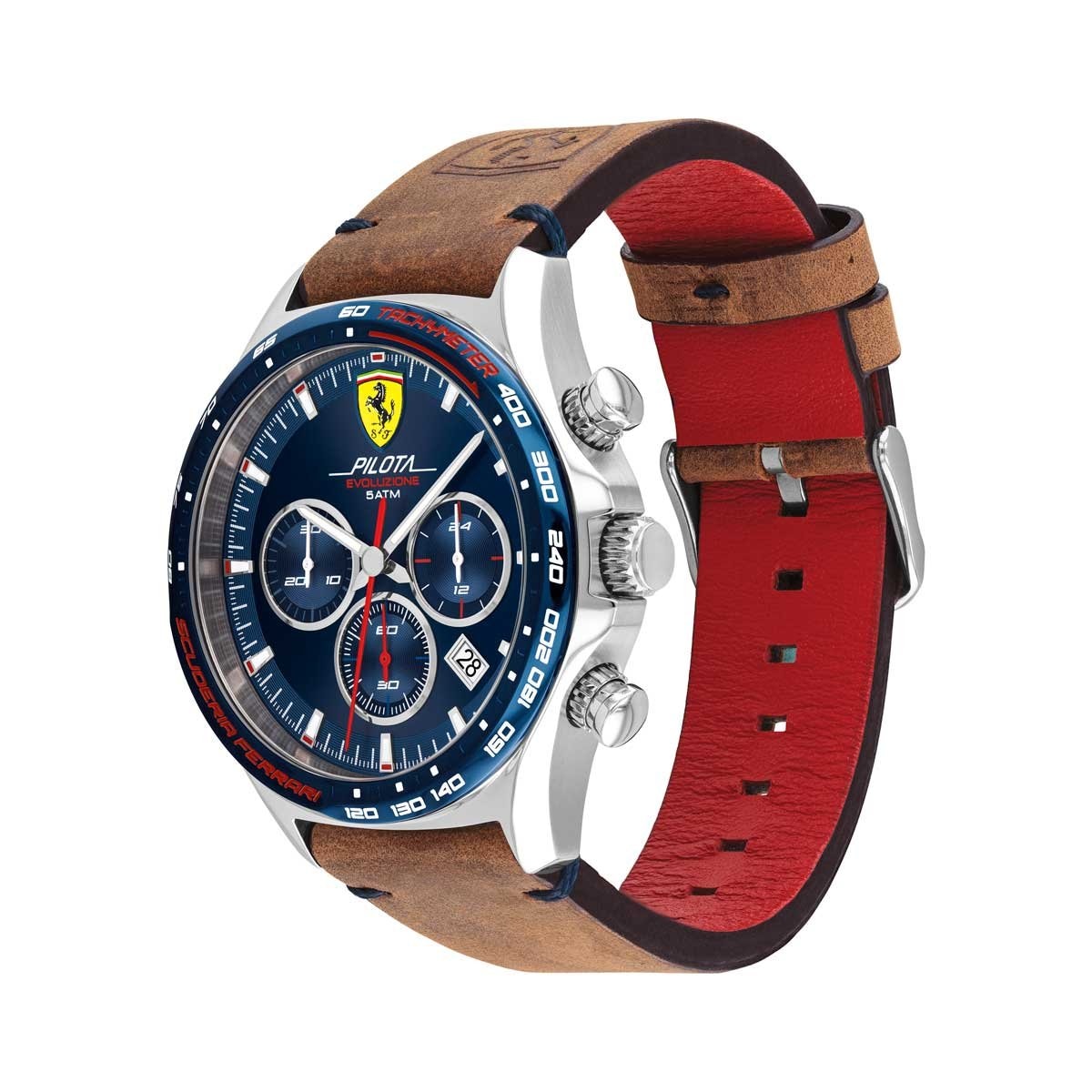 Reloj para Caballero Café Ferrari Pilota Evo 830711