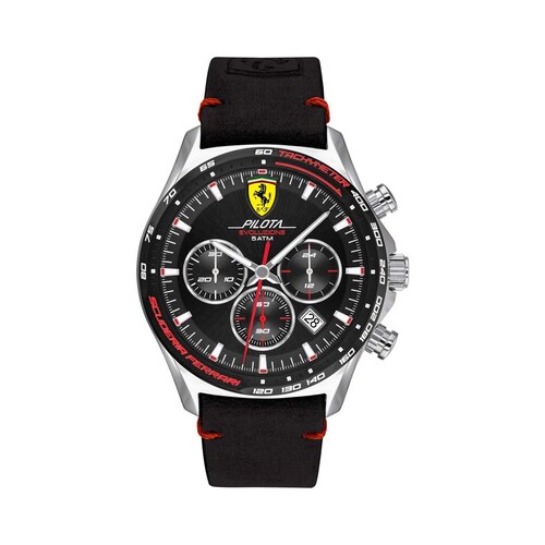 Reloj para Caballero Negro Ferrari Pilota Evo 830710