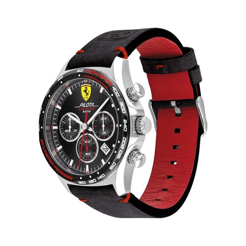 Reloj para Caballero Negro Ferrari Pilota Evo 830710