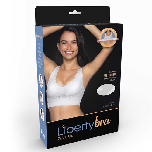 Liberty Brasier Up Talla Mediana Blanco Inova