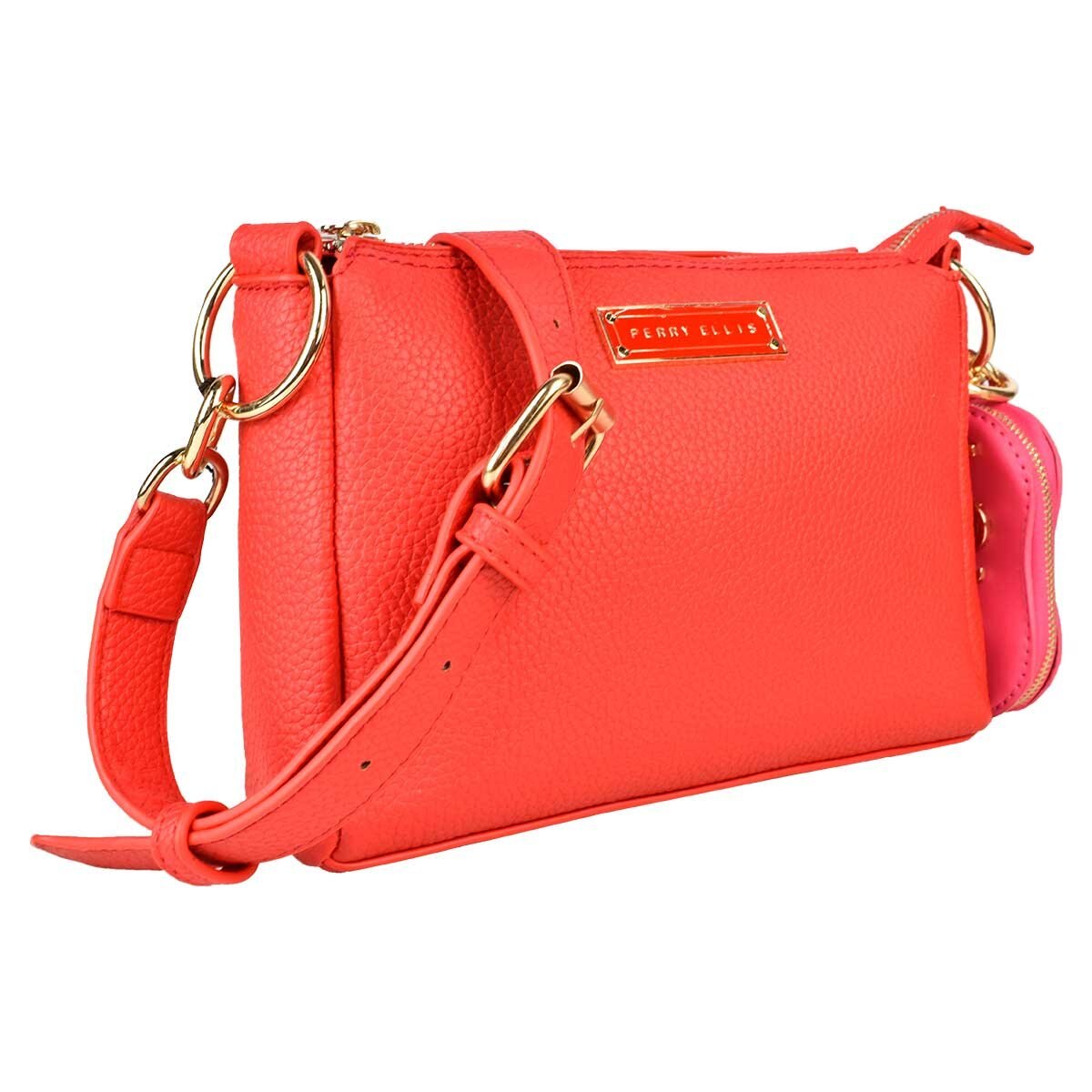 Crossbody Color Rojo con Monedero Perry Ellis