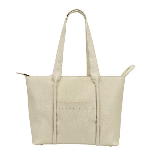 Tote Marfil con Bolsa Frontal Perry Ellis