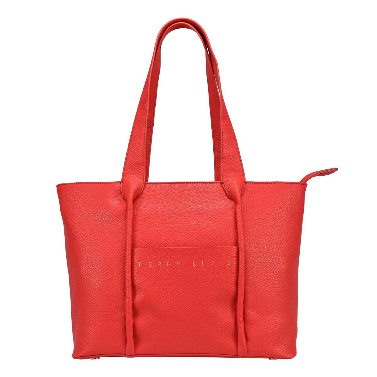 Tote Rojo con Bolsa Frontal Perry Ellis