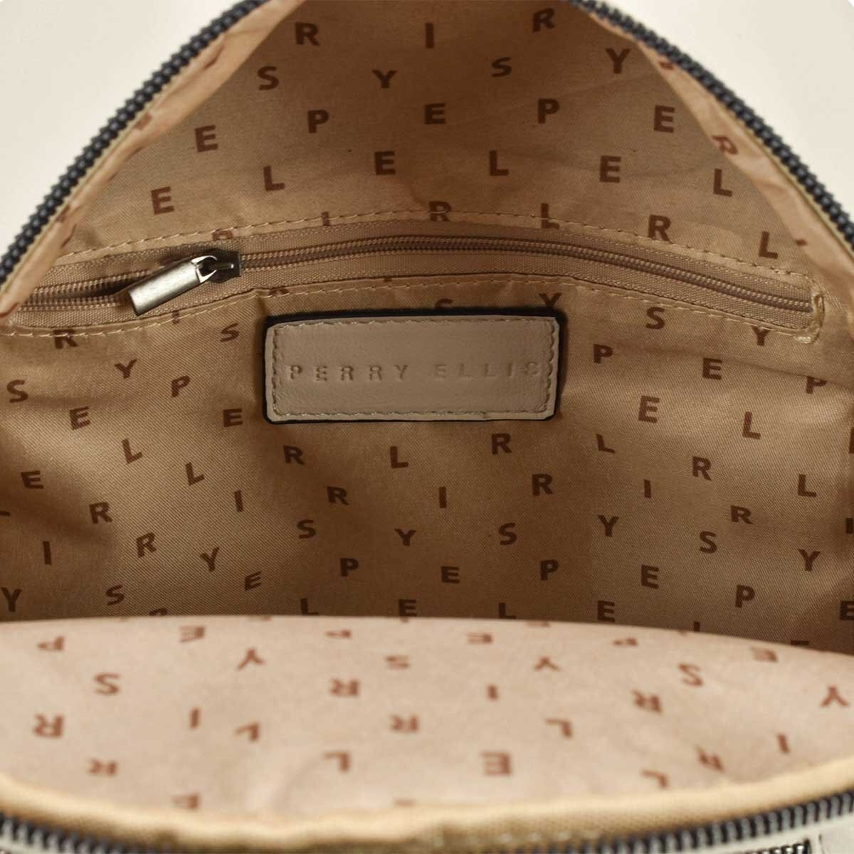 Backpack Beige Capitonado Perry Ellis