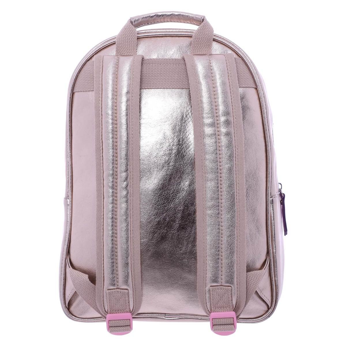 Backpack Metálica con Flores W Girls