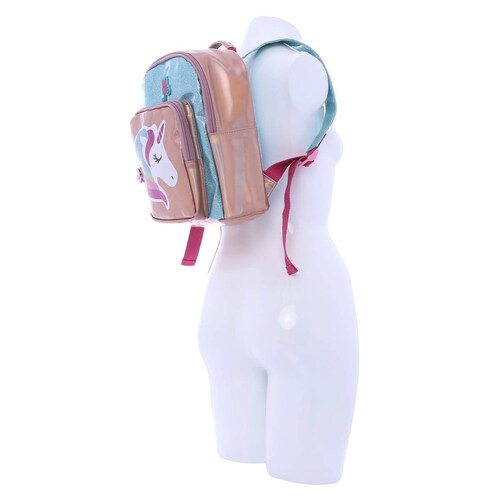Backpack con Grafico de Unicornio W Girls
