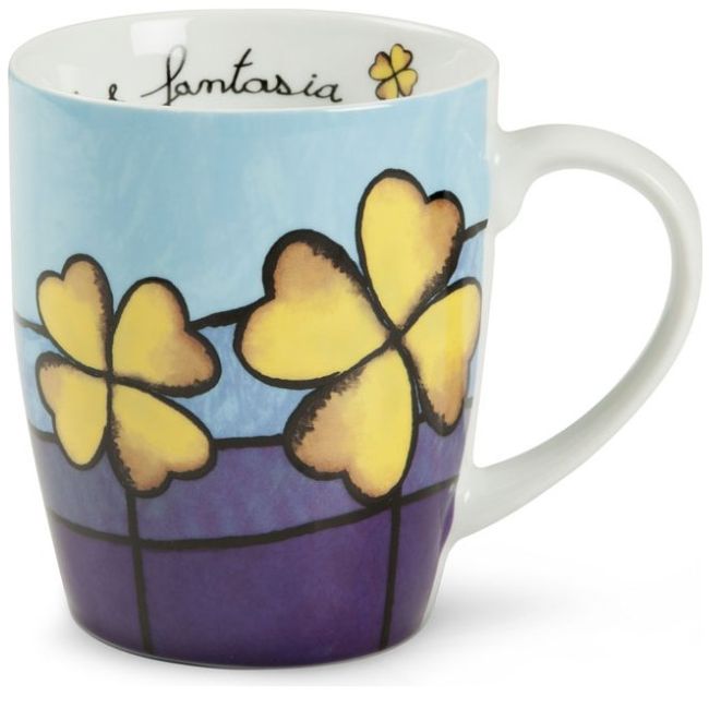 Taza Mug 350 Ml 10.5X12.5 Cm Celeste Pane Amore e Fantasia Egan