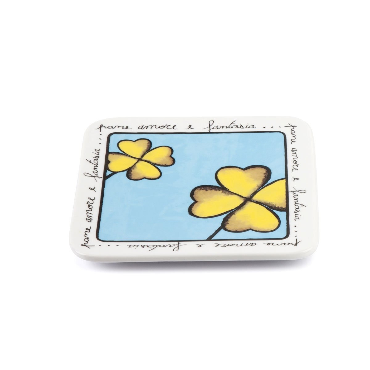 Base para Cosas Calientes 14X14 Cm Celeste Pane Amore e Fantasia Egan