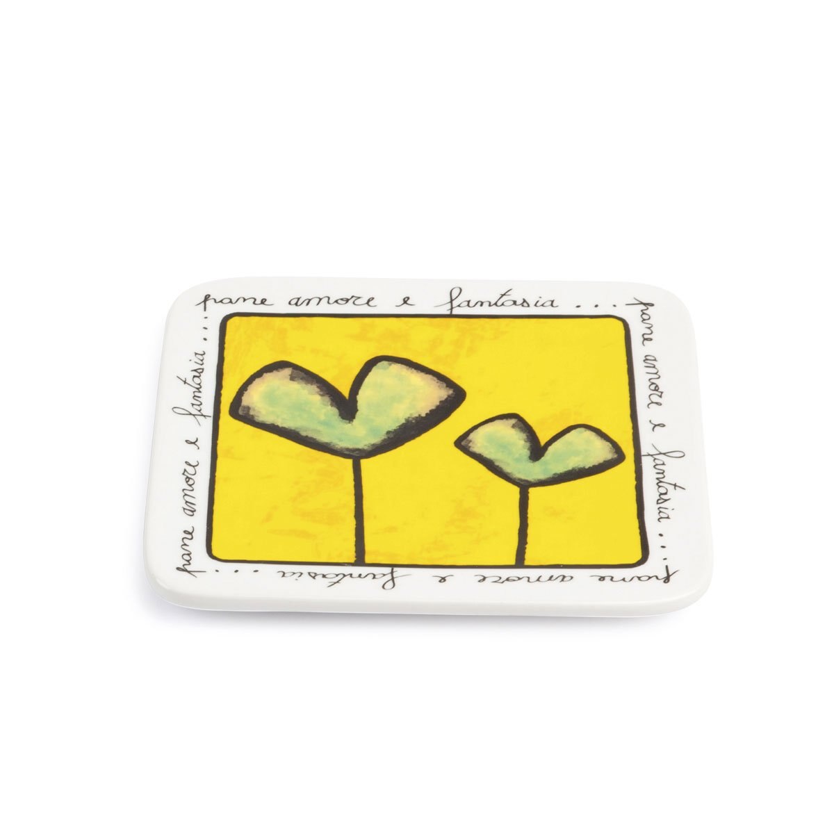 Base para Cosas Calientes 14X14 Cm Verde Pane Amore e Fantasia Egan