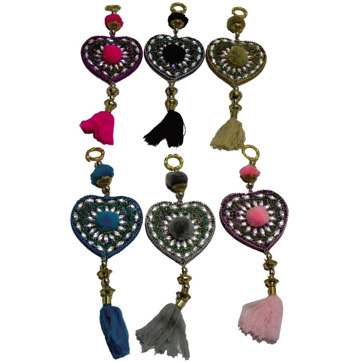 Corazones Colgantes con Espejo Hanging 23 Cms Dolphin Exports