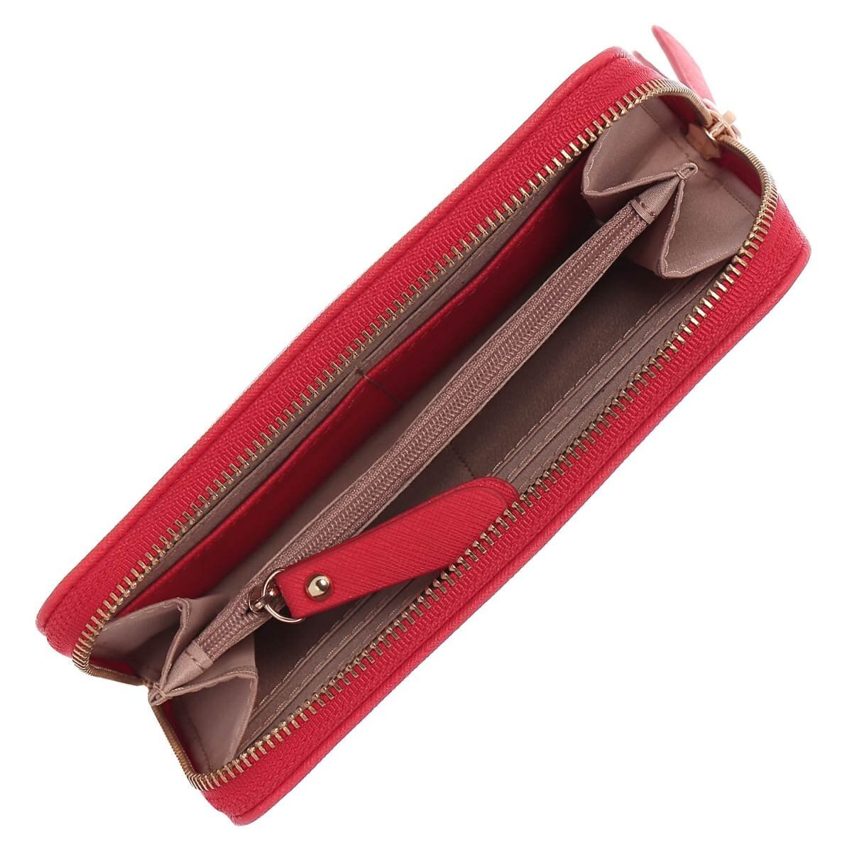 Cartera Zip Around Rojo W Capsule para Dama