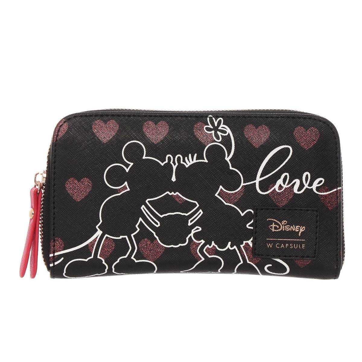 Cartera Zip Around Negro W Capsule para Dama