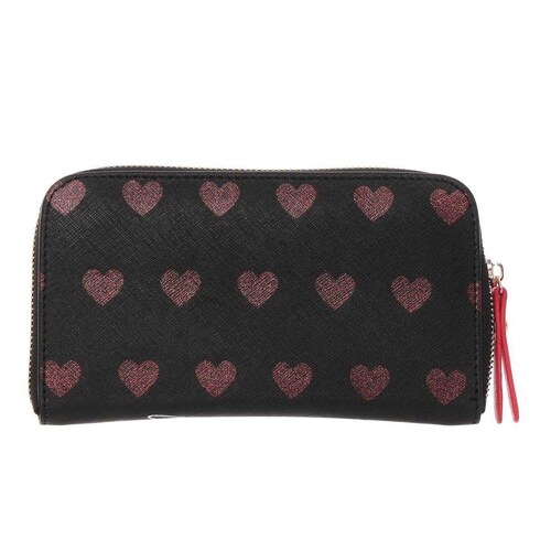 Cartera Zip Around Negro W Capsule para Dama