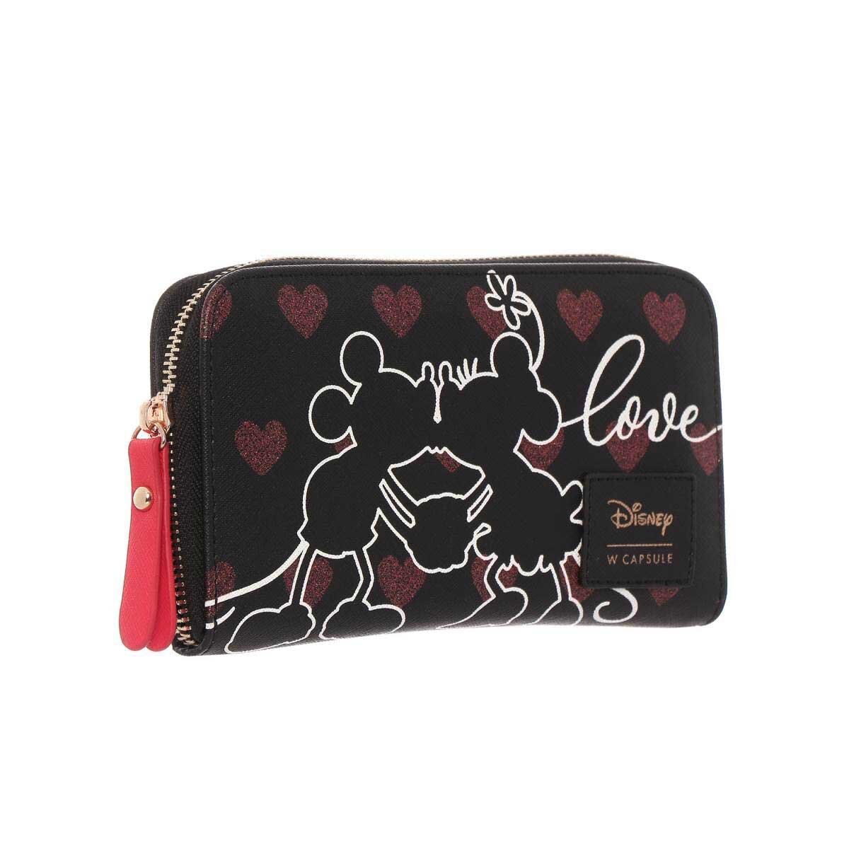 Cartera Zip Around Negro W Capsule para Dama