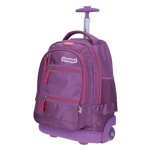 Mochila Tipo Backpack con Ruedas Avellana Rosa Hg64333-V Chenson
