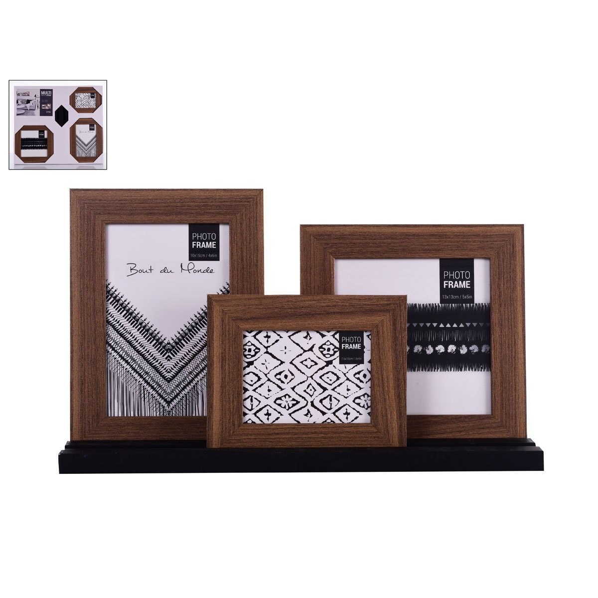 Portarretrato 3X4" 4X6" 5X5" Cafe Noritex