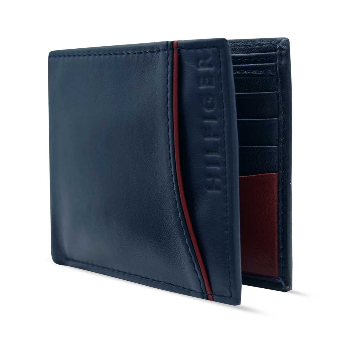 Cartera Bifold Azul Tommy Hilfiger para Caballero