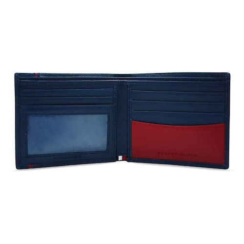 Cartera Bifold Azul Tommy Hilfiger para Caballero