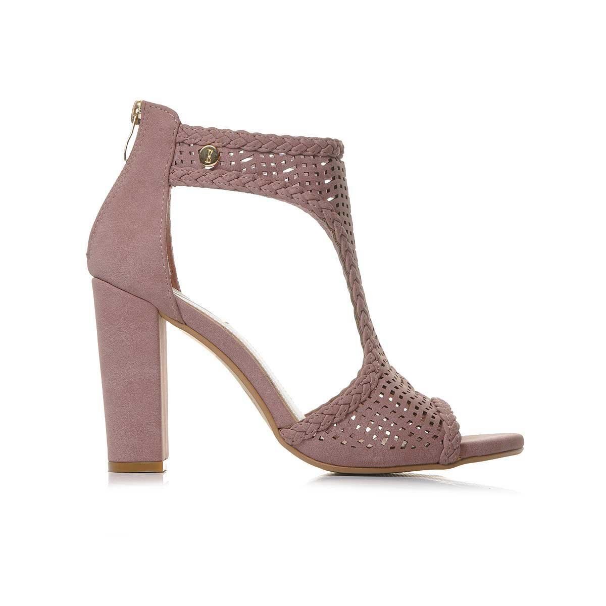 Shootie en T Corte Laser Color Rosa Claro Elle