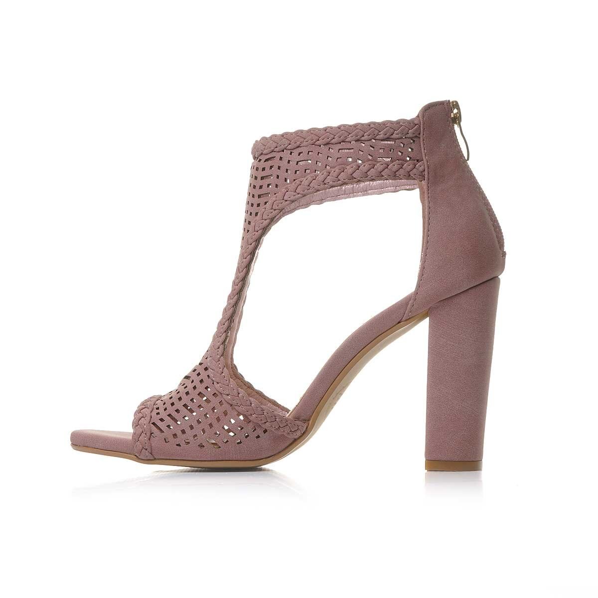 Shootie en T Corte Laser Color Rosa Claro Elle