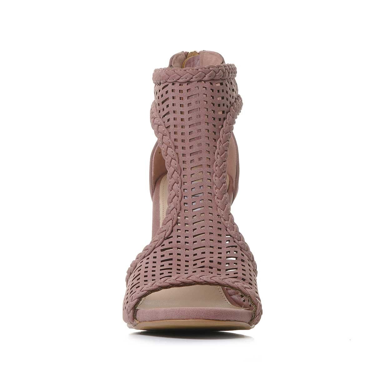 Shootie en T Corte Laser Color Rosa Claro Elle