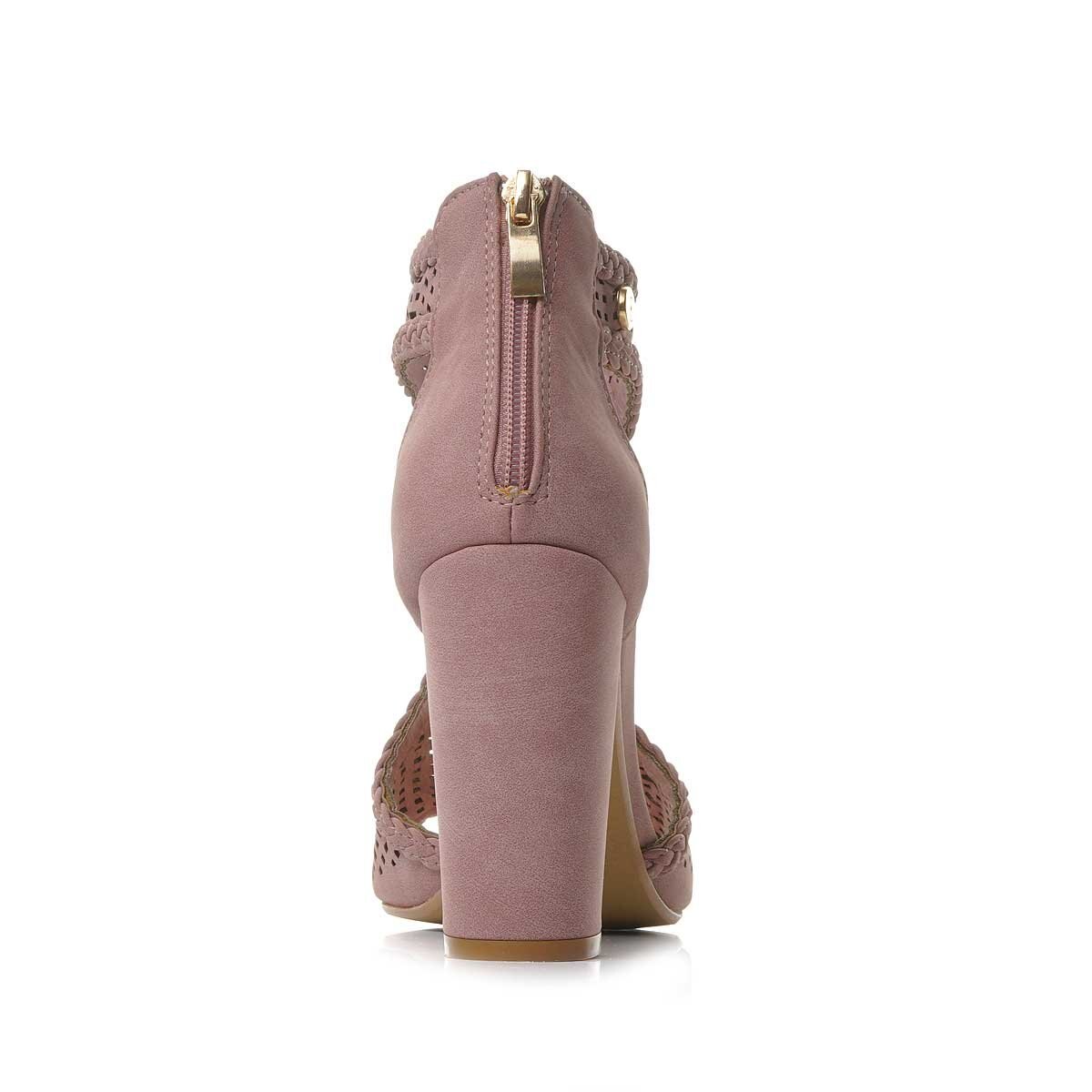 Shootie en T Corte Laser Color Rosa Claro Elle