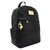 Bolso Backpack Negro con Acabado Brillante Baby Phat