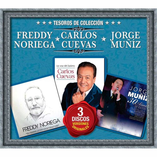 3 Cd´s Tesoros de Colección Carlos Cuevas, Freddy Noriega, Jorge Muñiz