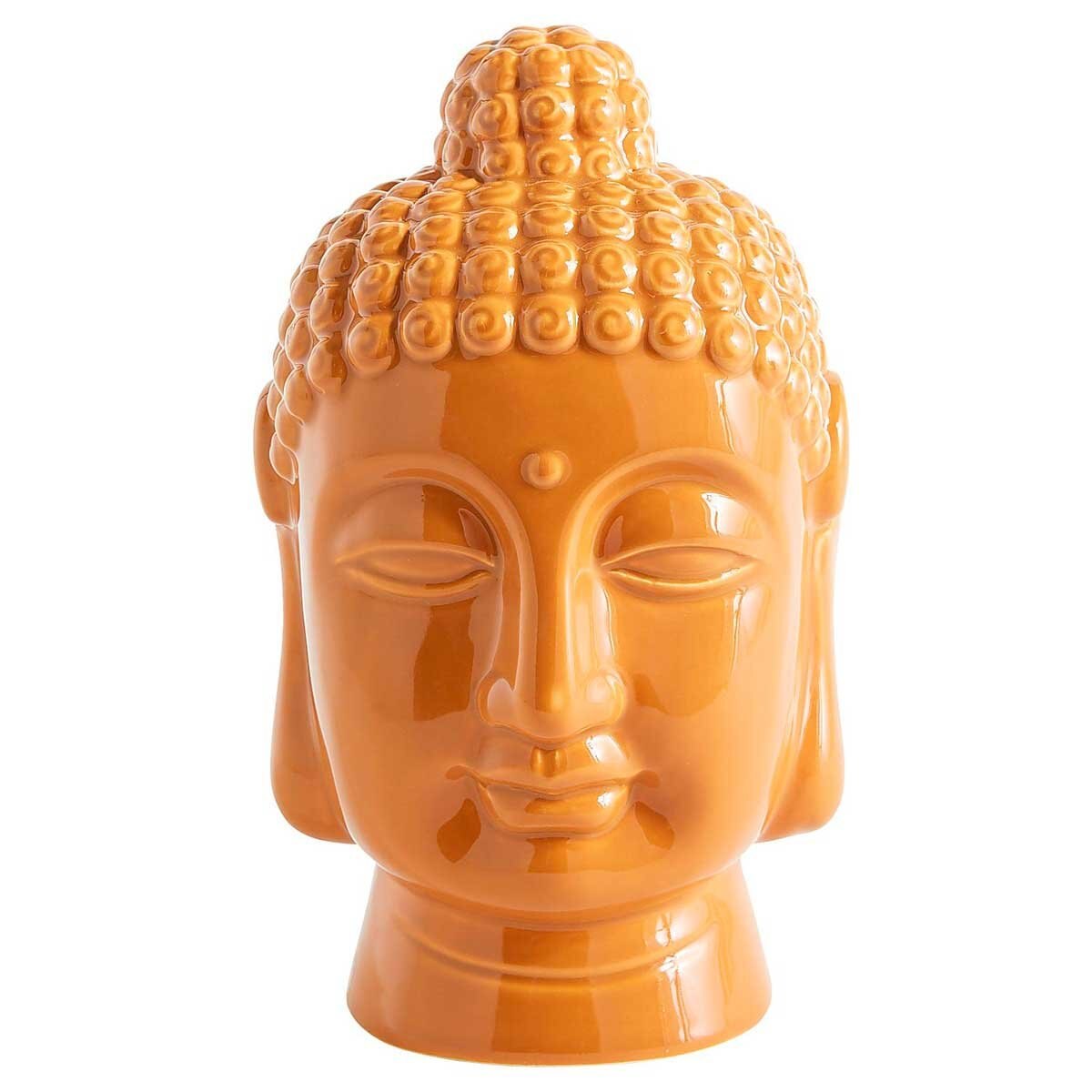 Figura Cabeza Buddha Ceramic Ochre Pier 1 Imports