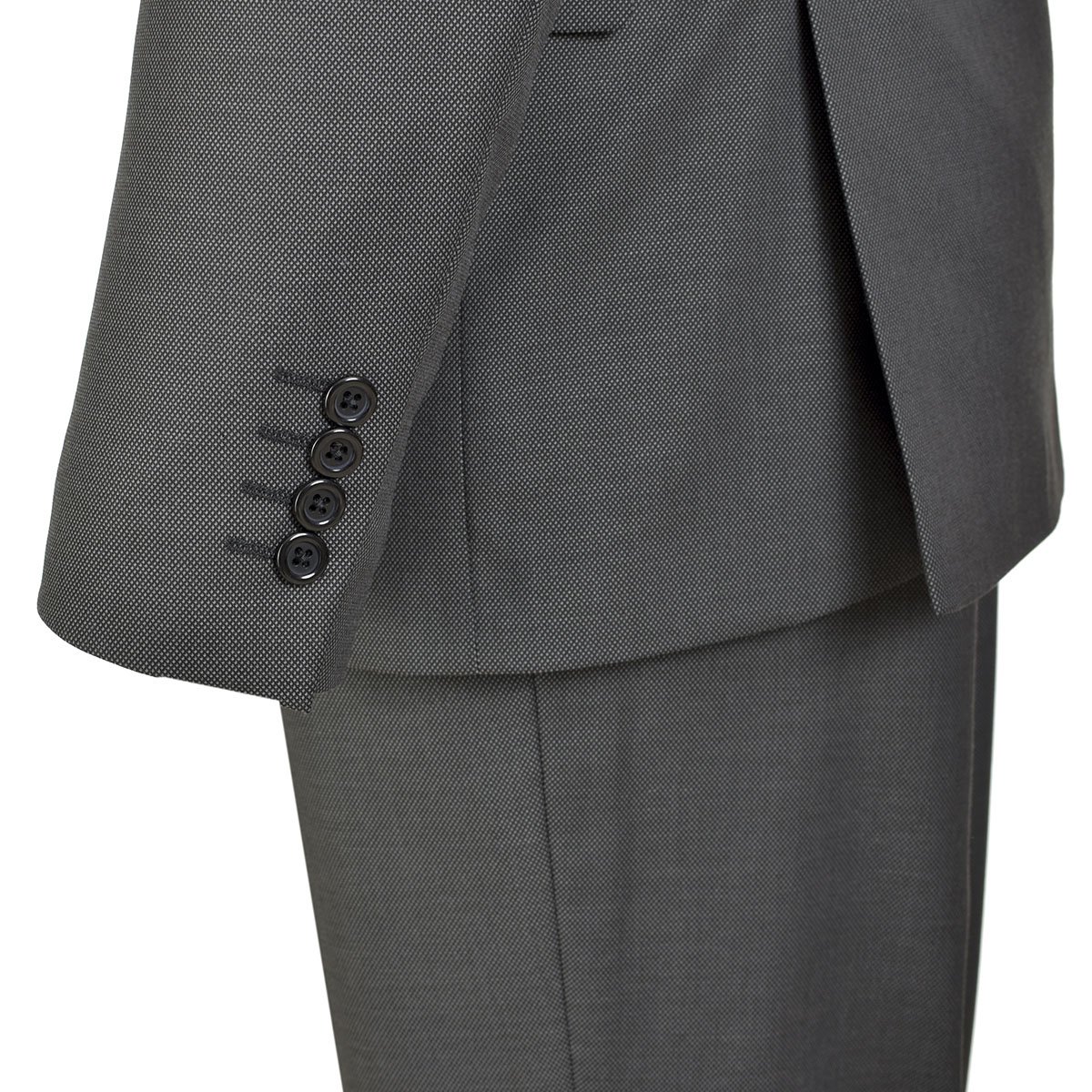 Traje con Chaleco Gris Oxford Carlo Corinto Slim Fit para Caballero