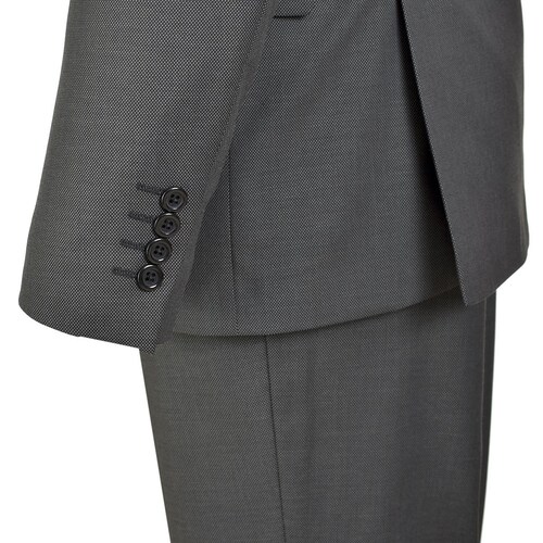 Traje con Chaleco Gris Oxford Carlo Corinto Slim Fit para Caballero