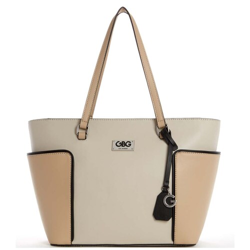Bolso Kinsley Tipo Carryall Color Beige G By Guess