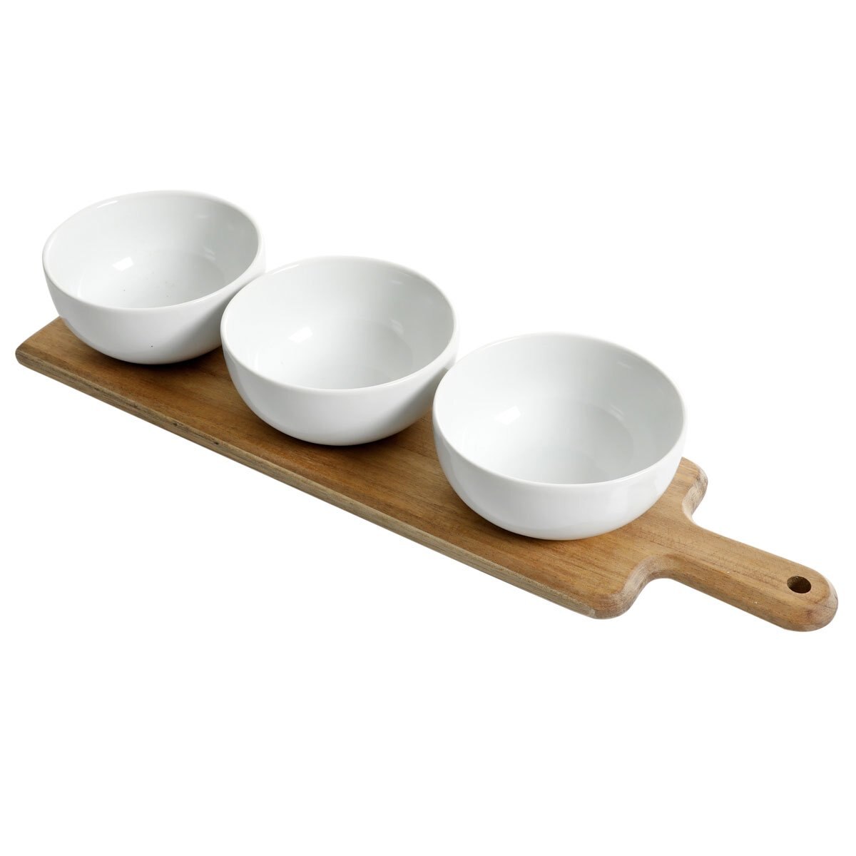 Set 3 Bowls con Tabla de Madera Gracious Dining Gibson Elite