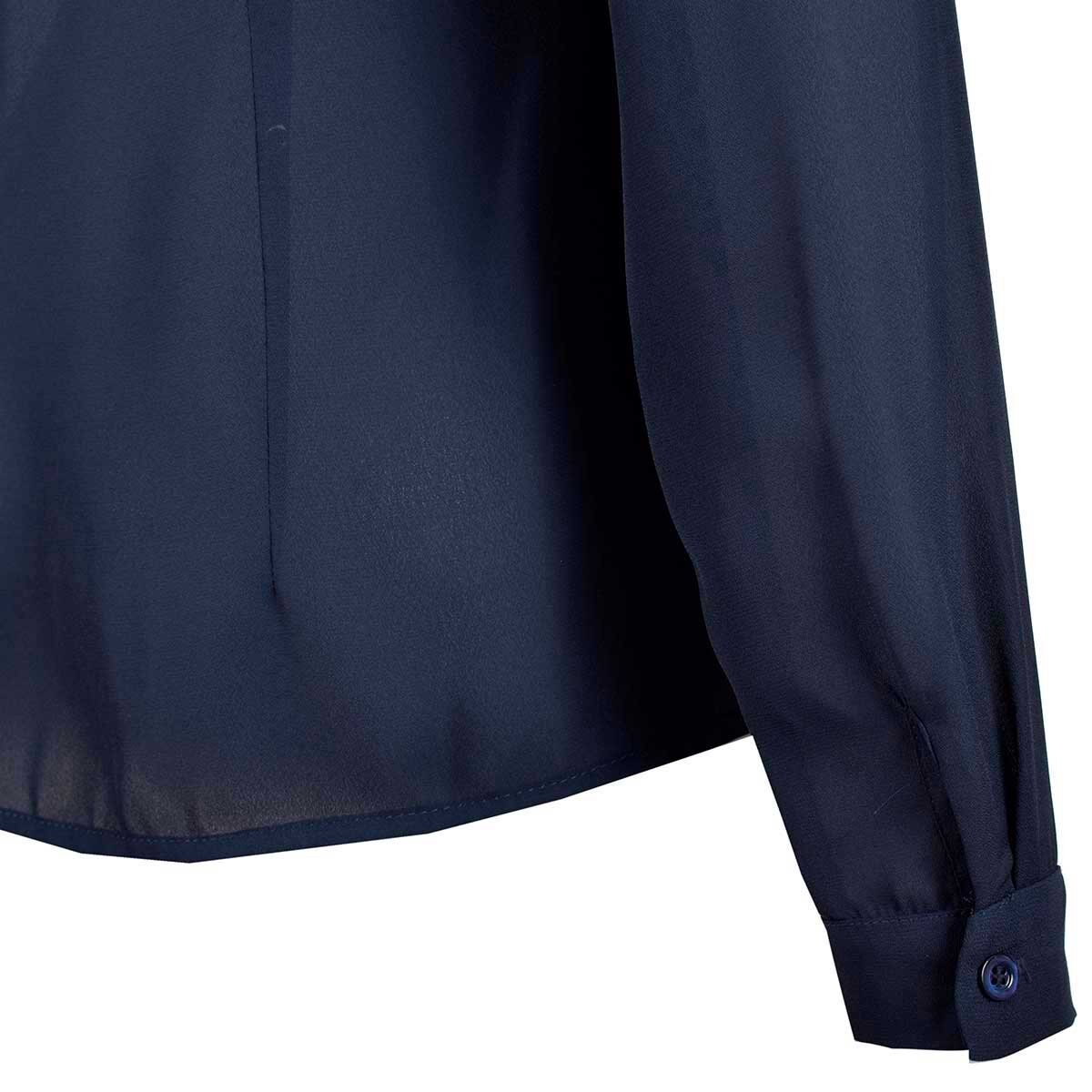 Blusa Shifon con Corbatin Manga Larga Michel Paulini