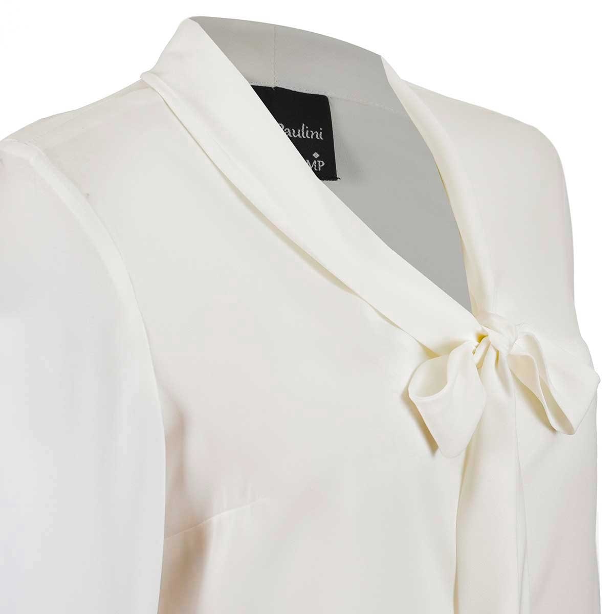 Blusa Shifon con Corbatin Manga Larga Michel Paulini
