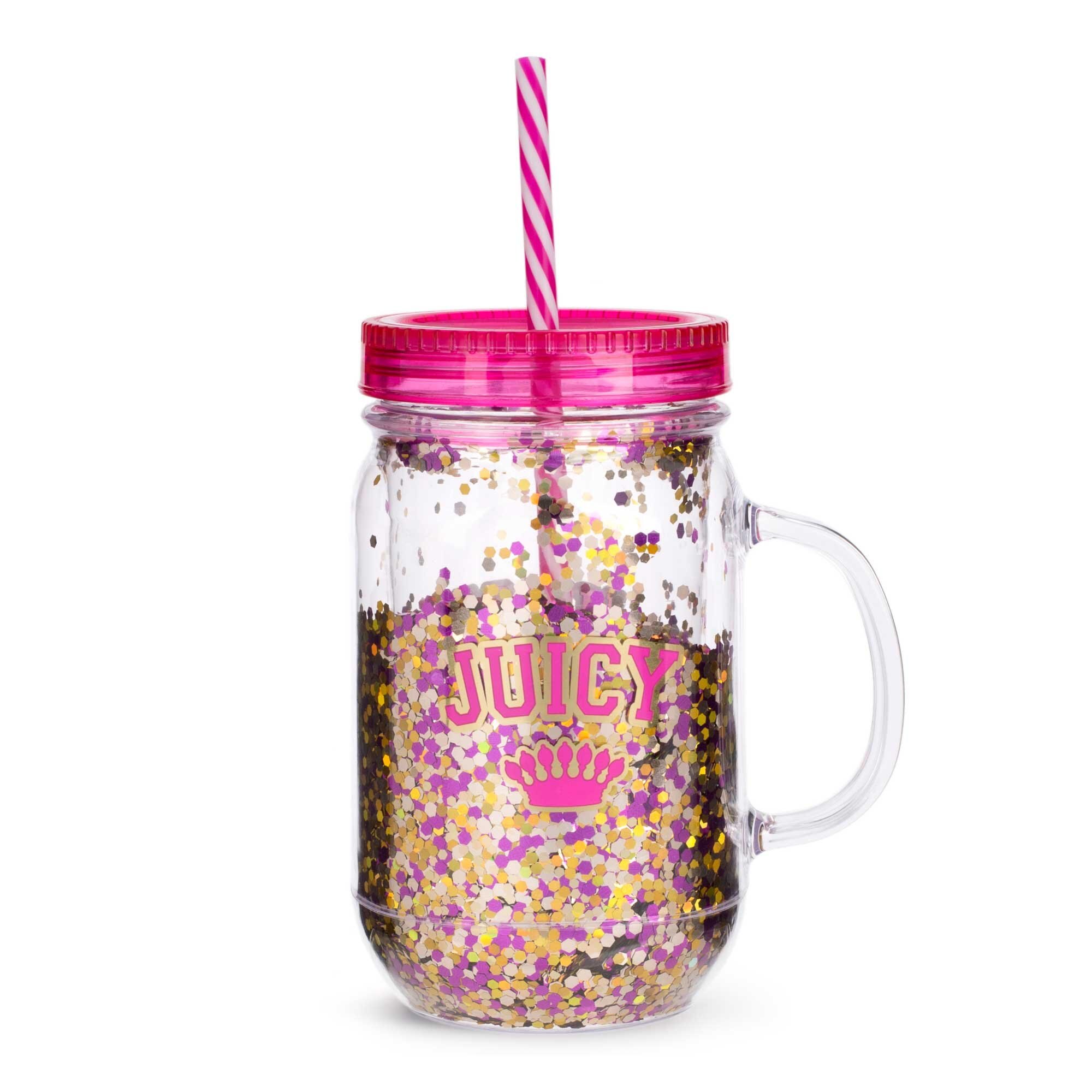 Botella con Popote Juicy Couture