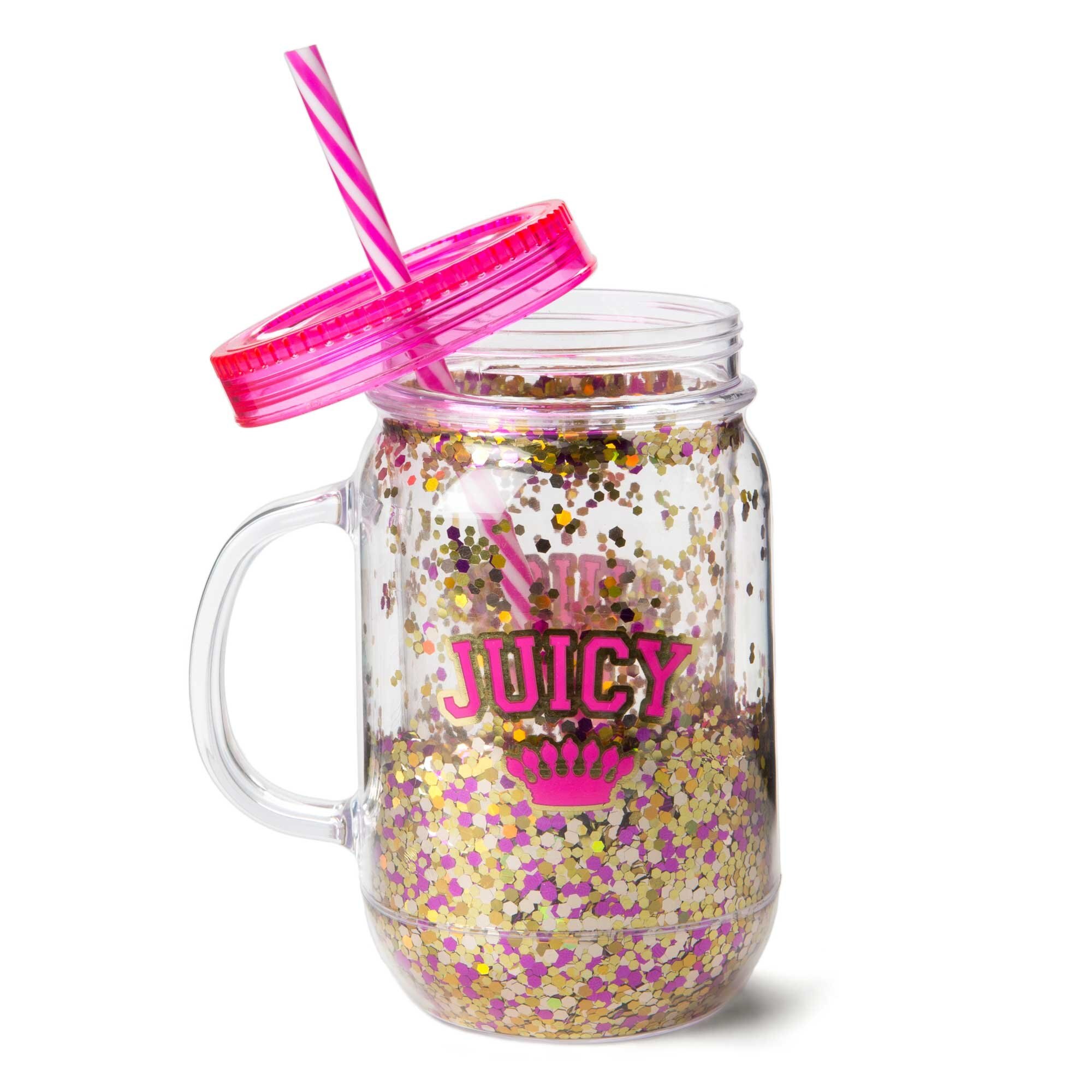 Botella con Popote Juicy Couture