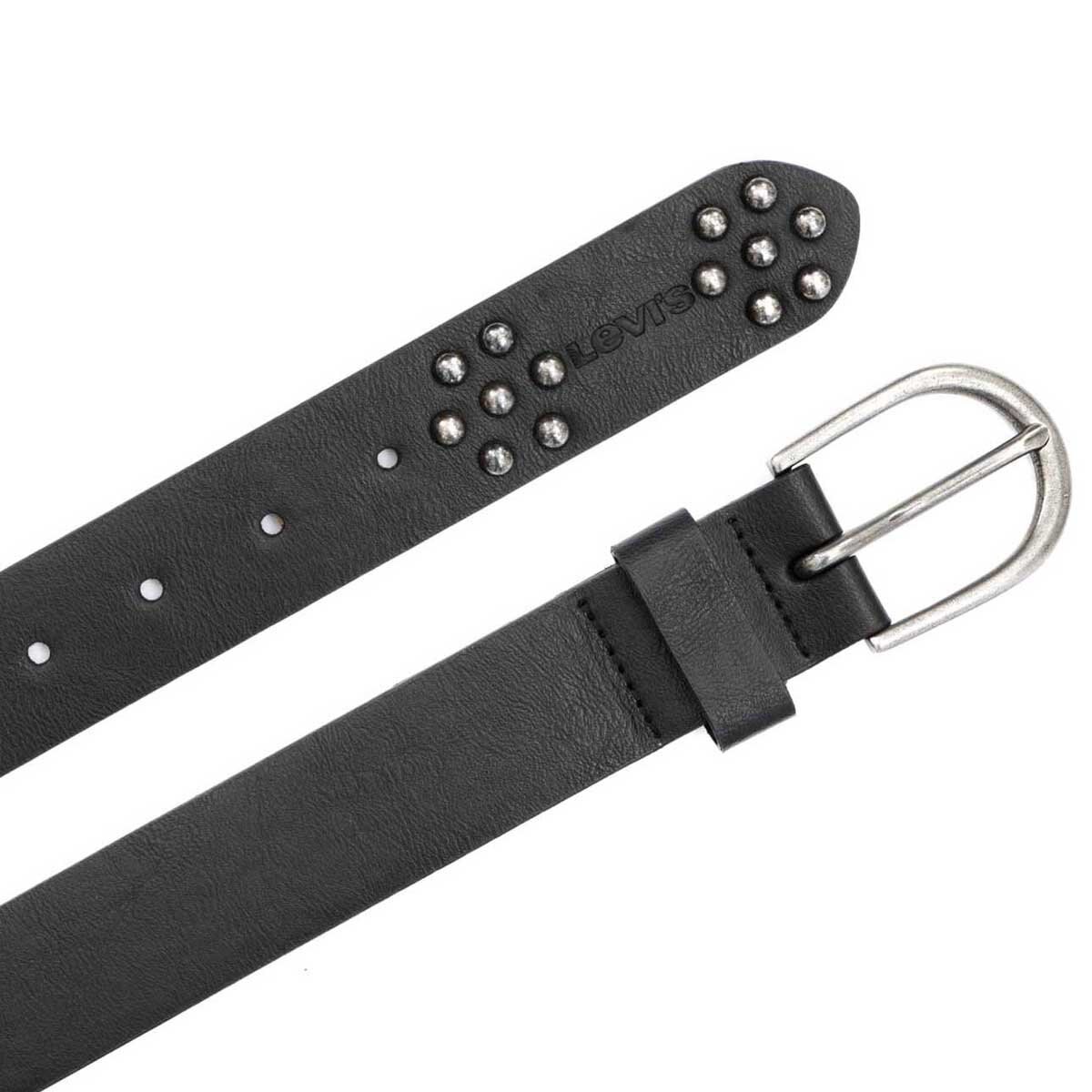 Cinturón Negro Hebilla Metálica Levis para Dama